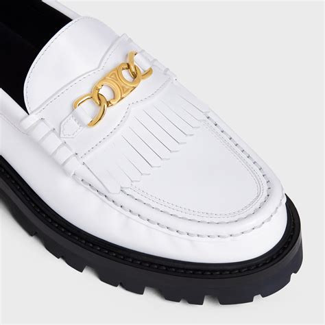 celine white loafers|celine margaret loafer.